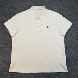 Moncler Polo Shirt In White Mens Size XL